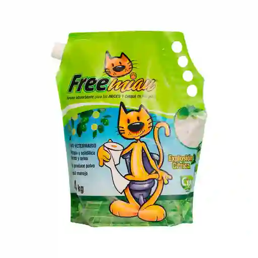 Arena Para Gatos Freemiau Cítrica 4kg