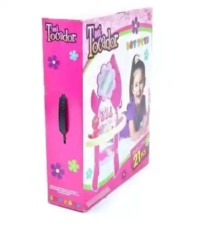 Tocador Peinador Niña Boy Toys 62cm Set Maquillaje Juguete