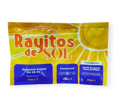 Decolorante De Vellos Rayitos De Sol X 30ml
