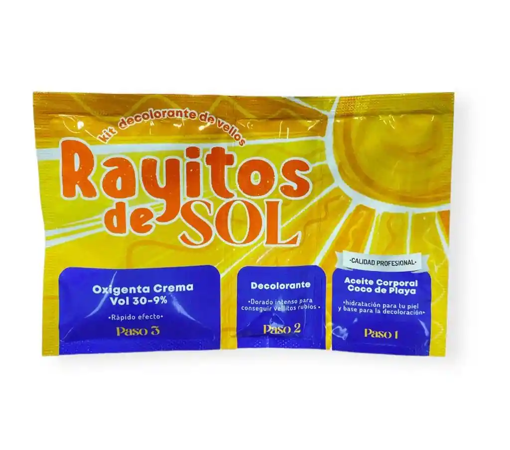 Decolorante De Vellos Rayitos De Sol X 30ml