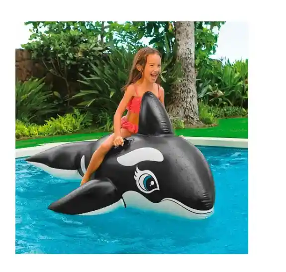Flotador Grande Piscina Ballena 193 X 119 Cms Importado