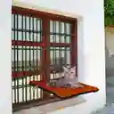 Cama O Hamaca Gatos Para Ventanas Con Reja Naranja