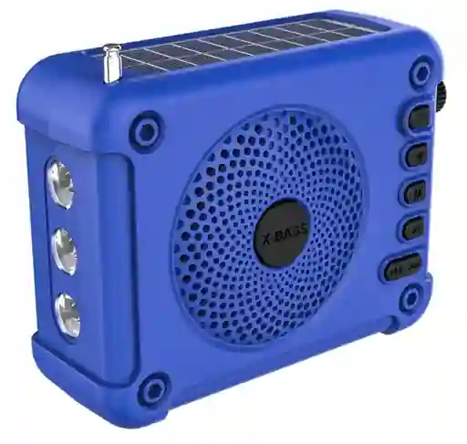 Mini Radio Parlante Micrófono Perifoneo Bluetooth 5w Panel Solar
