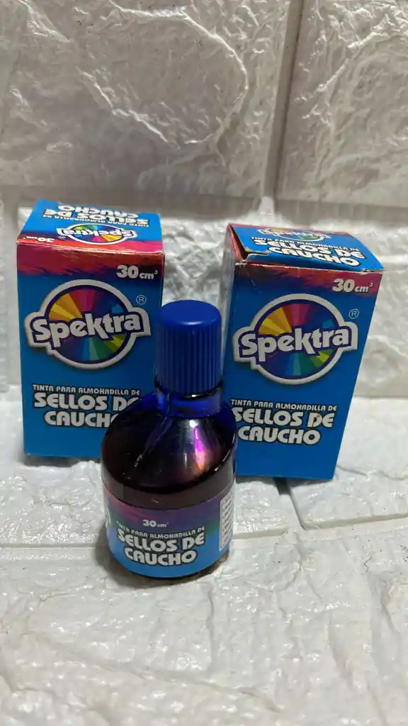 Tinta Para Sello Spektra Azul 30ml