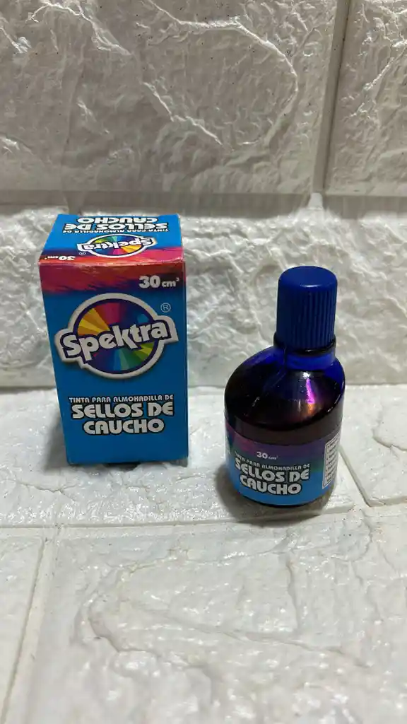 Tinta Para Sello Spektra Azul 30ml