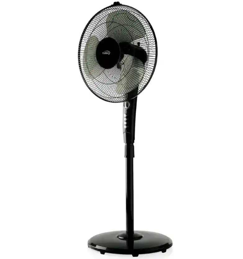 Ventilador De Pedestal Kalley De 80w Alámbrico Giro De 180°