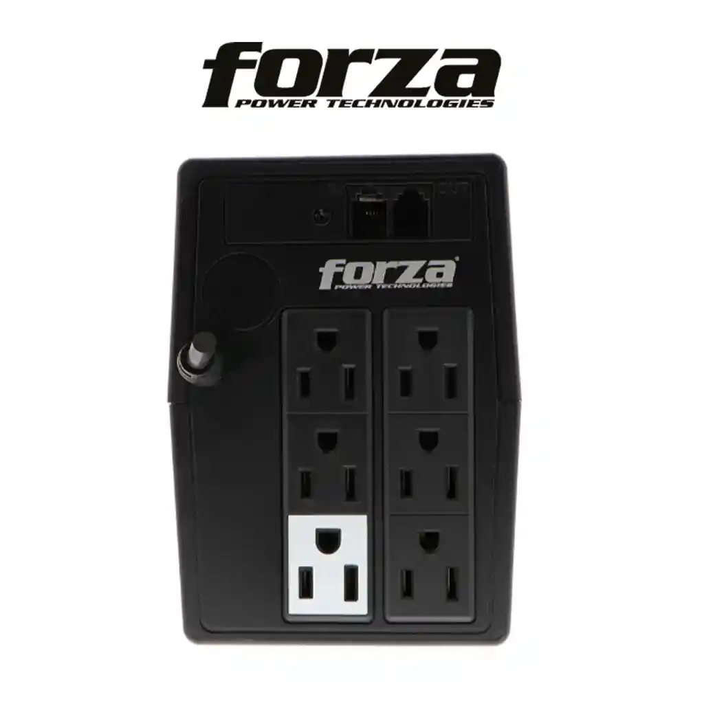 Ups Interactiva Forza Nt-751, 750va/375w, 6 Tomas, 1pc±25min