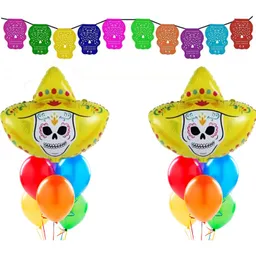 Kit Decorativo Para Halloween Dia De Los Muertos Catrina