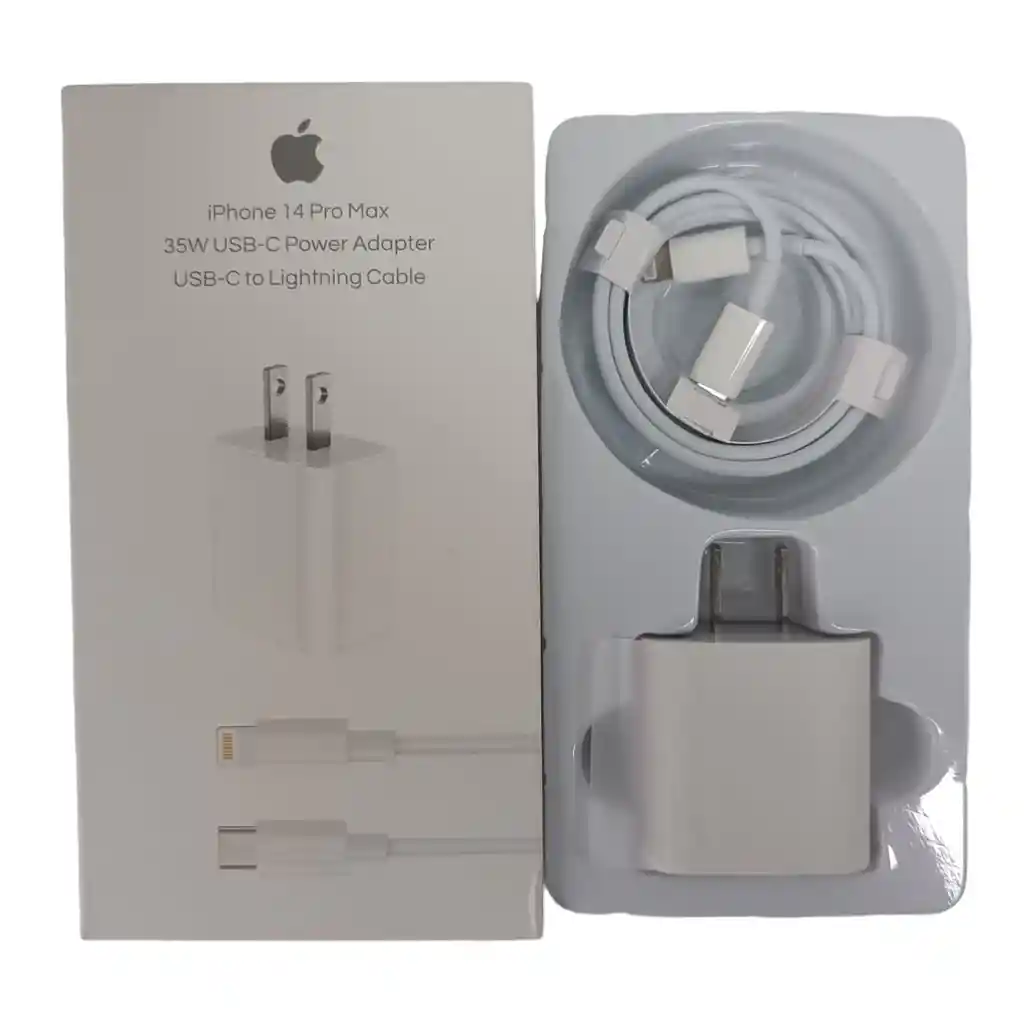 Cargador Adaptador + Cable Para Iphone Carga Rápida 35w Usb C Sellado