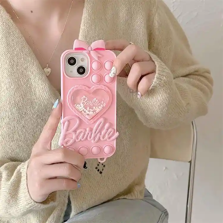 Funda O Case Bubble Barbie Iphone 13 Pro Max (rosado)