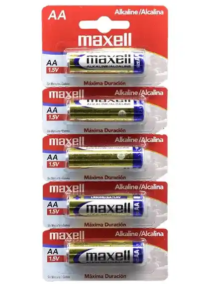 Pilas Baterías Aaa Alcalinas X5 Piezas 1.5voltios Maxell