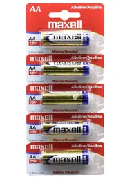 Pilas Aaa Alcalinas X5 Piezas 1.5voltios Maxell