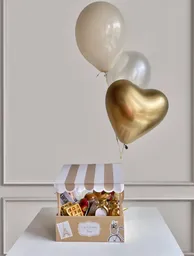 Regalo Elegante Con Globos Tienda Parisina.