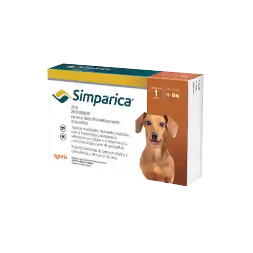 Simparica 20 Caja 1 Tableta (5 A 10 Kg)