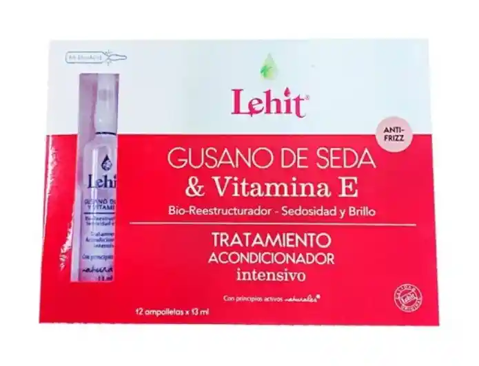 Lehit Gusano De Seda Y Vitamina E 12 Ampolletas 13ml.