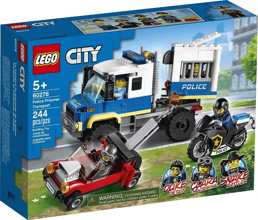 Lego City Transporte De Prisioneros De Policia 60276 244 Pzs