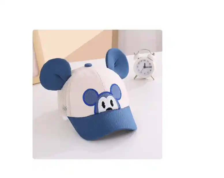 Gorra Con Dibujos Animados Para Niños Y Niñas Con Diseño De Orejas De Mickey Mouse