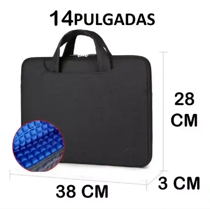 Maletin Funda Impermeable Portatil 14pul Antigolpes Cargadera