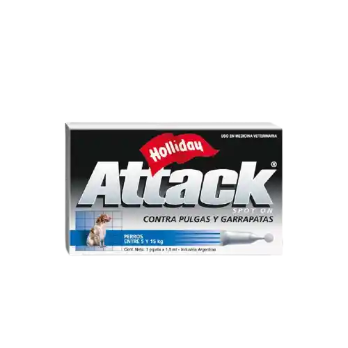 Attack Antipulgas Para Perro 5 A 15 Kg