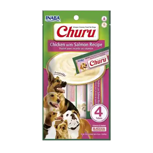 Churu Snack Para Perro Pollo Y Salmon 4 Unidades