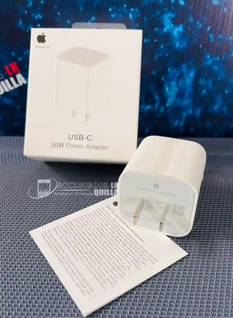 Cubo Adaptador De 30w Iphone/ Carga Rapida