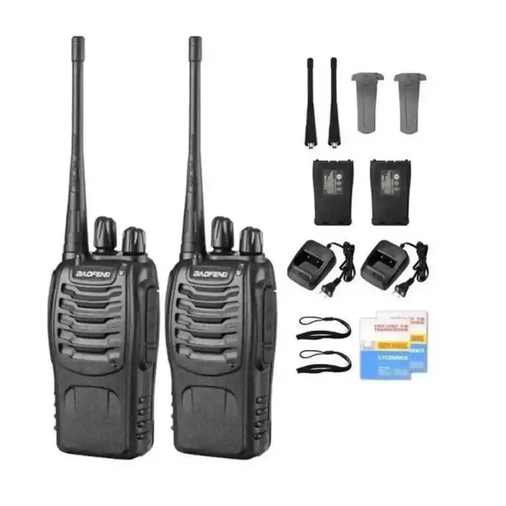 Walkie Talkie Intercomunicador Boquitoqui Kit X 2 Baofeng