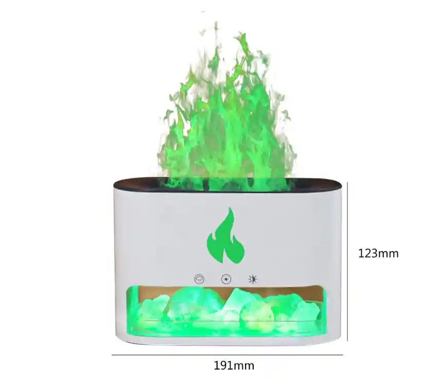 Humidificador Difusor Aromas Ambientador Chimenea Led + Esencia