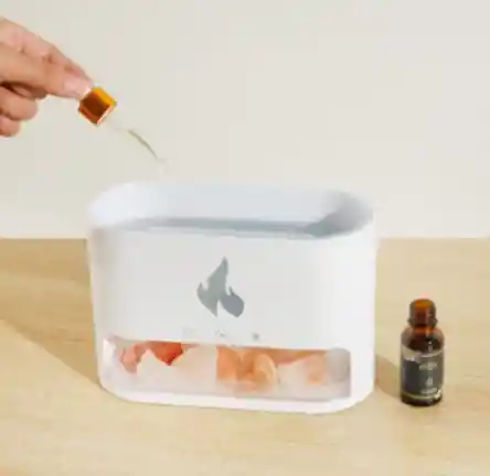 Humidificador Difusor Aromas Ambientador Chimenea Led + Esencia