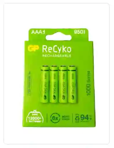 Pilas Recyko Aaa X4 950 Mah