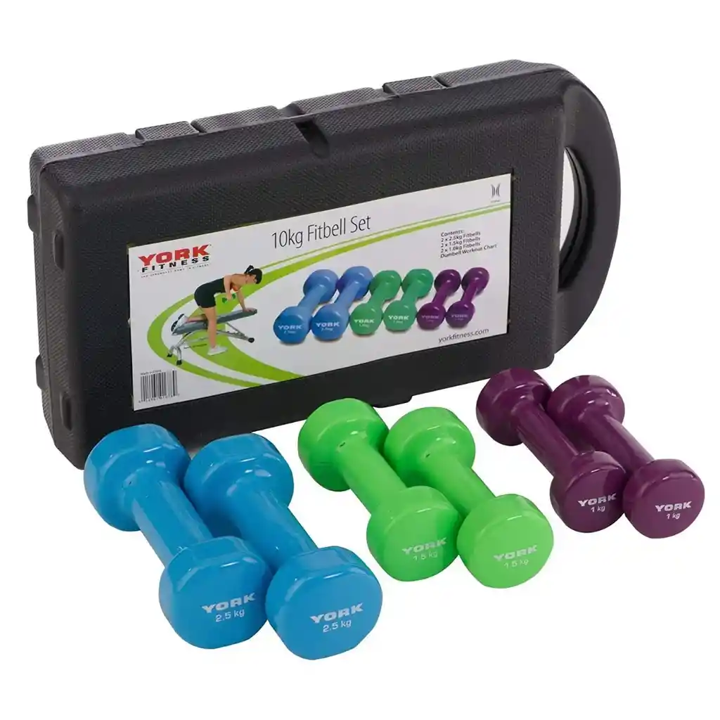 Kit Pesas Mancuernas 10 Kg Ejercicio Gimnasio