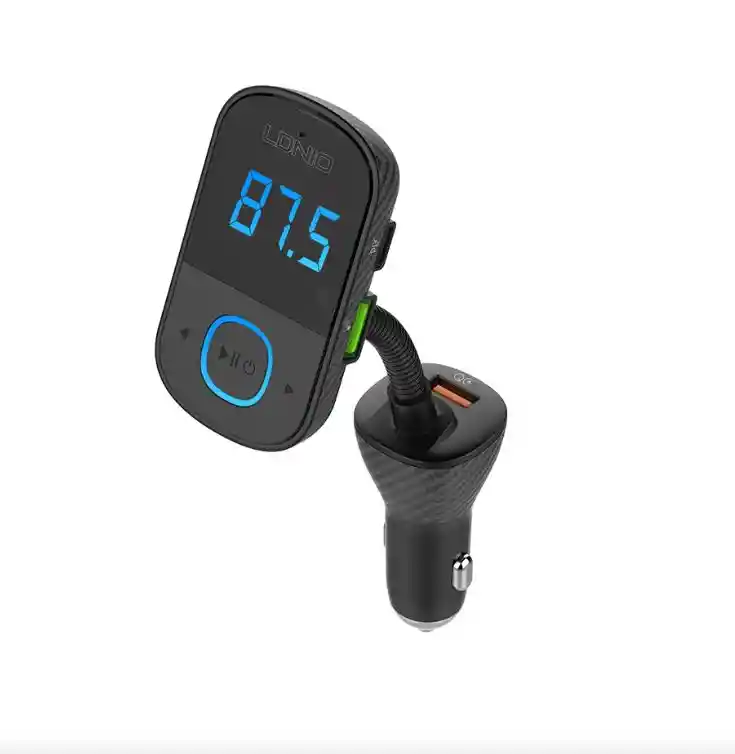 Cargador Para Carro 43w 3 Puertos Carga Rápida Giro 360° Bluetooth