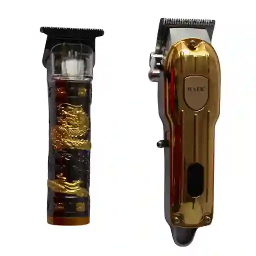 Kit Máquina Barbera Y Patillera Corta Pelo Inalambrica