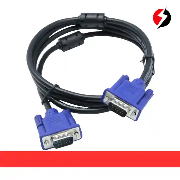 Cable Vga De 1.5 Metros Con Doble Filtro