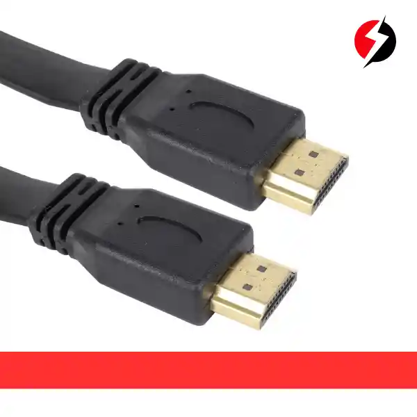 Cable Hdmi Plano 1.5 Metros Full Hd Punta Dorada