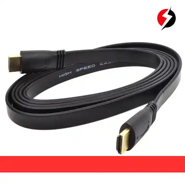 Cable Hdmi Plano 1.5 Metros Full Hd Punta Dorada