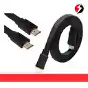 Cable Hdmi Plano 3 Metros Full Hd Punta Dorada