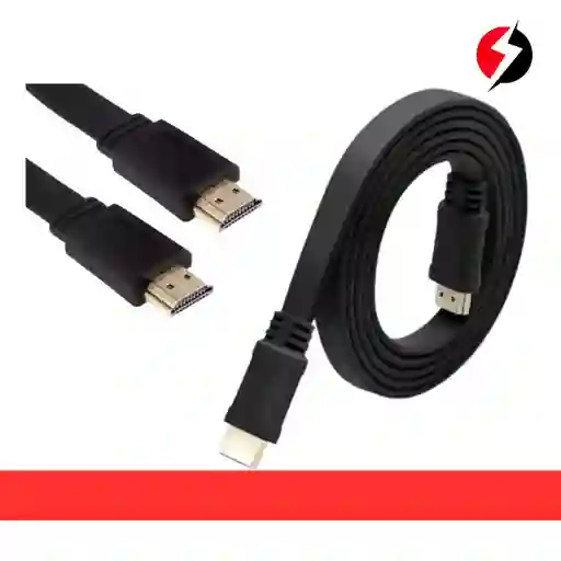 Cable Hdmi Plano 3 Metros Full Hd Punta Dorada