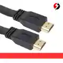 Cable Hdmi Plano 3 Metros Full Hd Punta Dorada