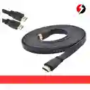 Cable Hdmi Plano 5 Metros Full Hd Punta Dorada