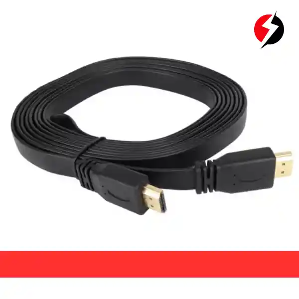 Cable Hdmi Plano 5 Metros Full Hd Punta Dorada