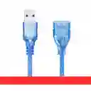 Extension Usb 1.5 Metros Blindado Azul