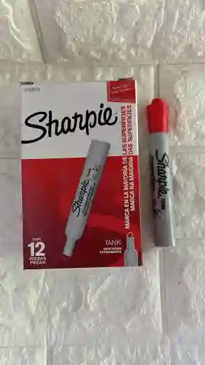 Sharpie Rojo Grueso Permanente Tank