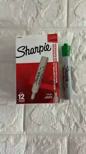 Sharpie Verde Grueso Permanente Tank