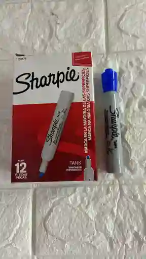 Sharpie Azul Grueso Permanente Tank