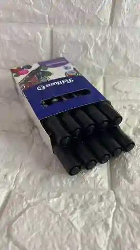 Marcador Permanente Negro Pelikan X10 Unidades
