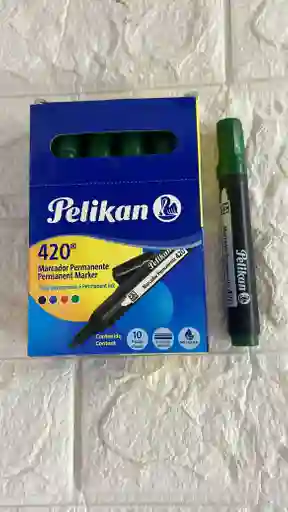 Marcador Verde Permanente Pelikan
