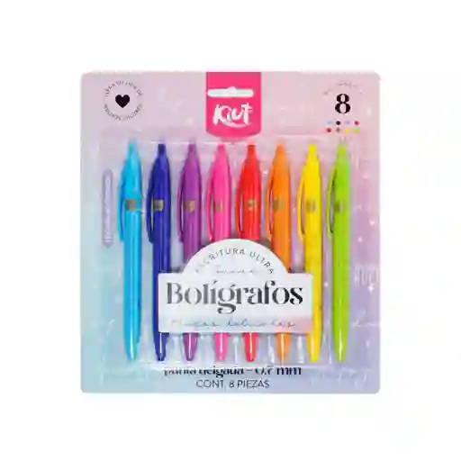 Boligrafo Kiut X8 Pastel