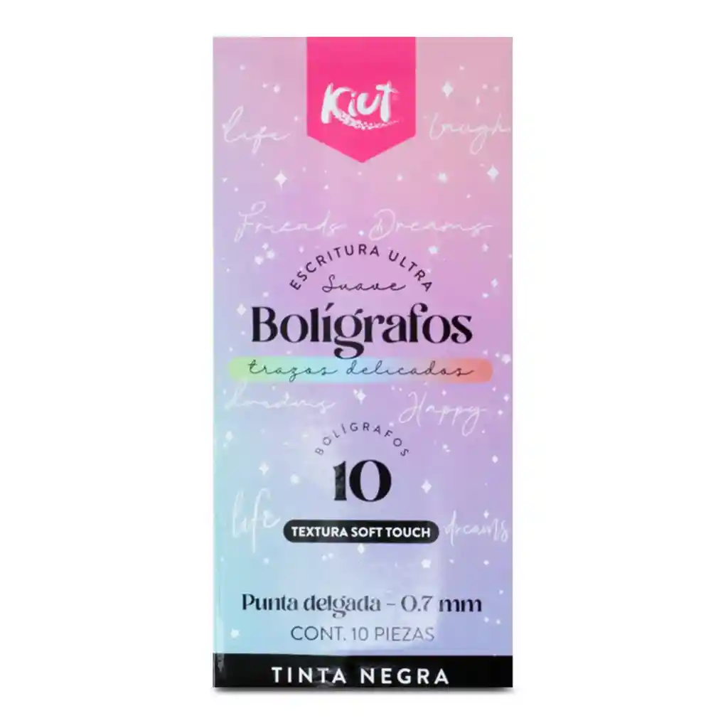 Boligrafo Kiut X10 Negro