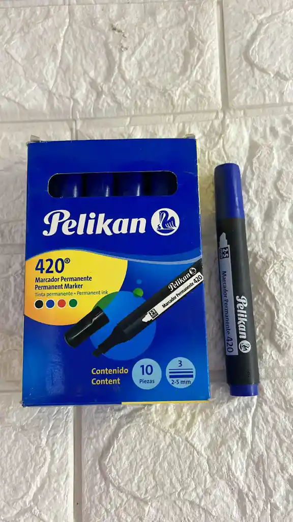 Marcador Azul Permanente Pelikan