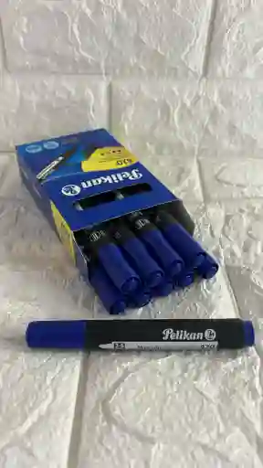 Marcador Azul Permanente Pelikan X10 Unidades